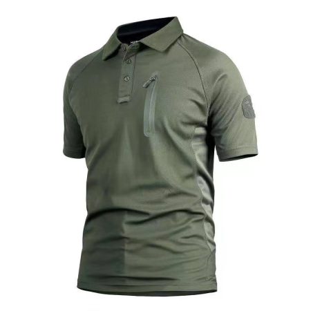 Pave Hawk Polo Breathable Short Sleeve Chest Pocket T Shirt