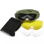 3 Lens Tactical Goggles CS Safe Protection