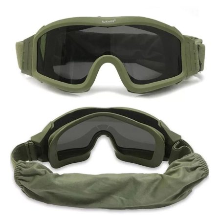 3 Lens Tactical Goggles CS Safe Protection