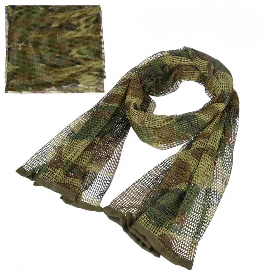 Tactical Scarf Camouflage Mesh Neck Scarf KeffIyeh Face Scarf Veil Shemagh Head Wrap for Outdoor Camping- woodland camo Tactical Scarf Camouflage Mesh Neck Scarf KeffIyeh Face Scarf Veil Shemagh Head Wrap for Outdoor Camping- woodland camo