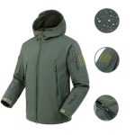 Tactical Soft Shell Waterproof Jacket Green