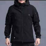 Tactical Soft Shell Waterproof Jacket Black