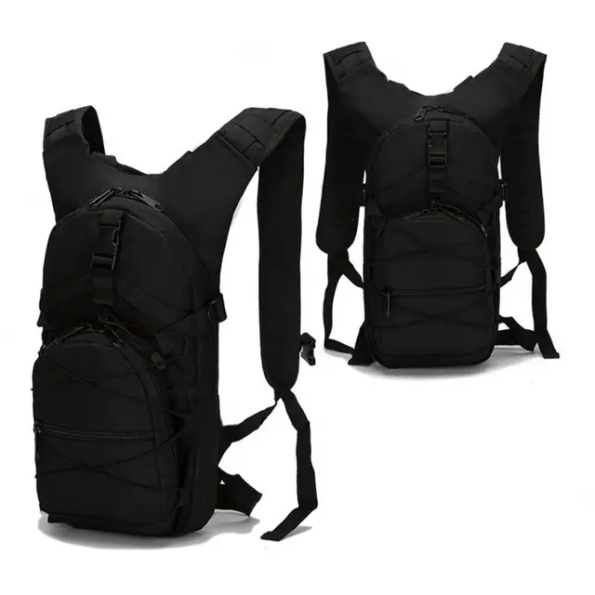 Lightweight Hydration Water Bag 3L Camel Backpack - Black