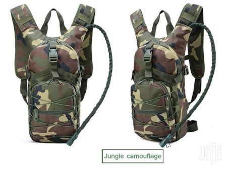 Lightweight Hydration Water Bag 3L Camel Backpack - Woodland Camo