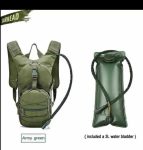 Lightweight Hydration Water Bag 3L Camel Backpack – Green