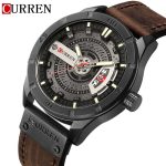 Curren 8301 Watch Waterproof Male Top Brand 3D Dial Wristwatch