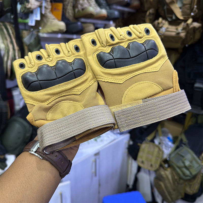 Brown-Breathable-Gloves