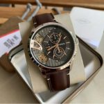 Fossil ME1163 Townsman Multifunction Dark Brown Leather Watch