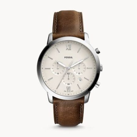 Fossil FS5380 Neutra Chronograph Brown Leather Watch