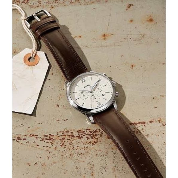 Fossil FS5380 Neutra Chronograph Brown Leather Watch