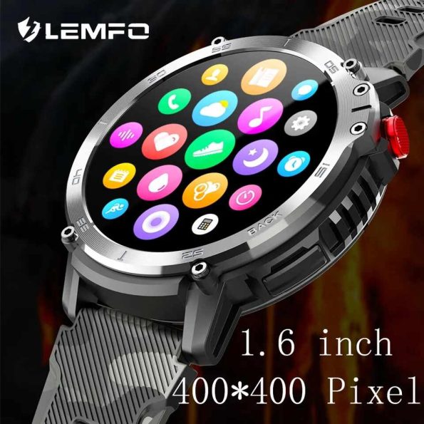 LEMFO C22 4G ROM 1G RAM fitness 3ATM waterproof Bluetooth call smartwatch