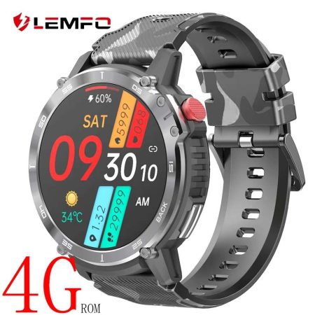 LEMFO C22 4G ROM 1G RAM fitness 3ATM waterproof Bluetooth call smartwatch