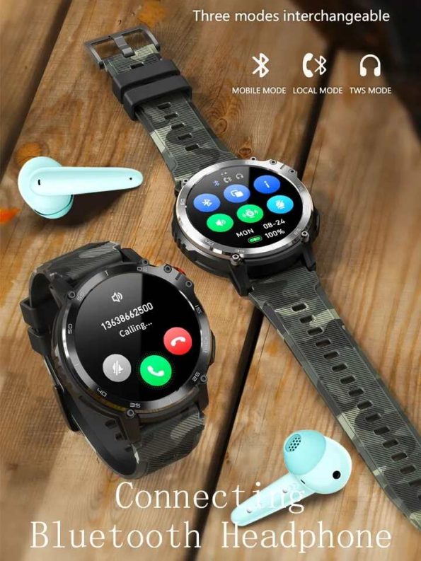 LEMFO C22 4G ROM 1G RAM fitness 3ATM waterproof Bluetooth call smartwatch