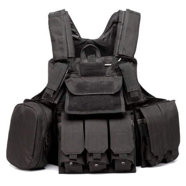 Outdoor Tactical Vest CS Field Training Equipment Men's Vest Black