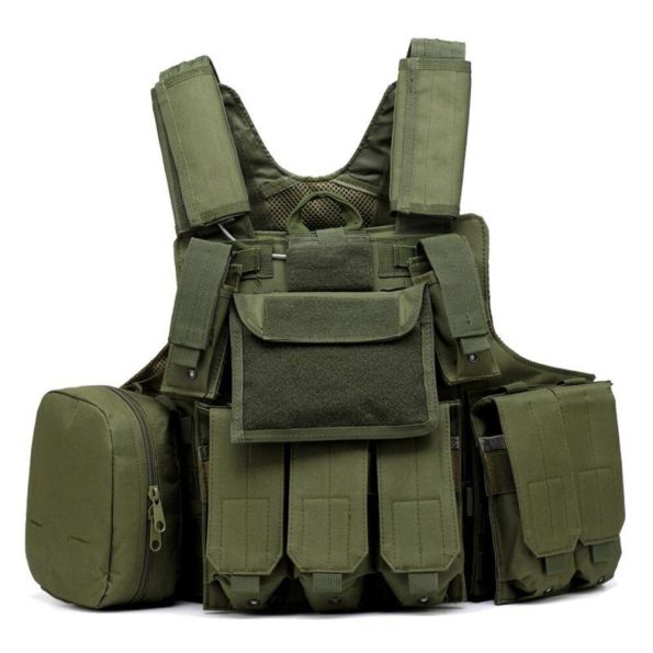 Outdoor Tactical Vest CS Field Training Equipment Men's Vest Green