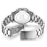 MEGIR 2057 Silver Ladies Chronograph Stainless Steel Wristwatch