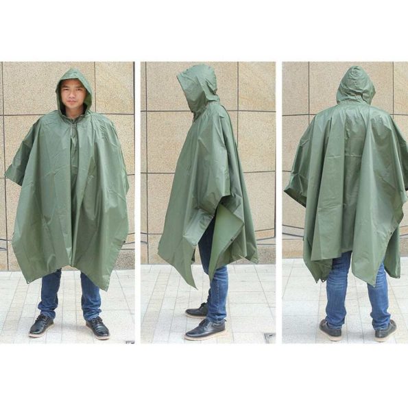 Outdoor Impermeable Raincoat Hooded Poncho