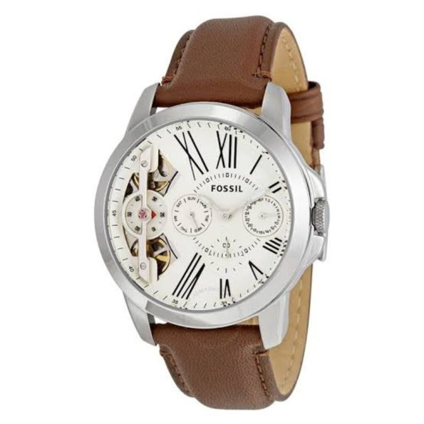 Fossil Men’s ME1144 Grant Twist Multifunction Leather Watch