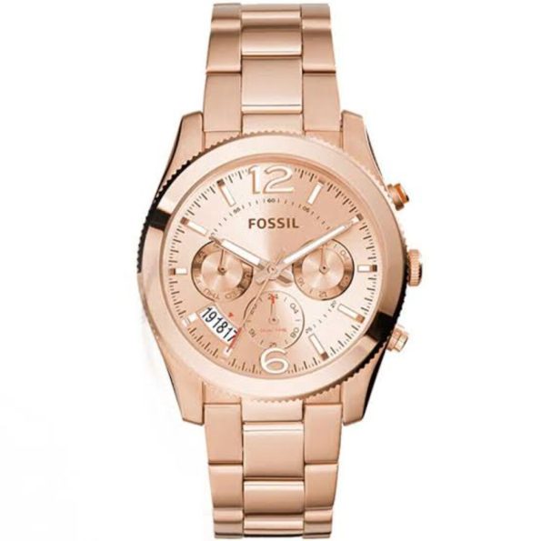 Fossil ES3885 Perfect Boyfriend Multifunction Rose Dial Ladies Watch