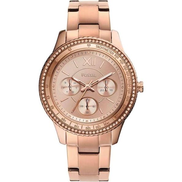 Fossil ES5106 Stella Sport Analog Rose Gold Dial Women’s Watch