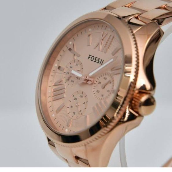 Fossil AM4511 Cecile Multifunction Rose Gold-Tone Watch For Women