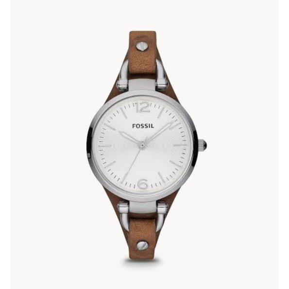 Fossil ES3060 Georgia Women’s Watch with Genuine Leather Bracelet Band