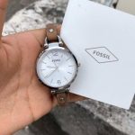 Fossil ES3060 Georgia Women’s Watch with Genuine Leather Bracelet Band