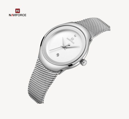 NAVIFORCE NF5004 Top Brand Luxury Stainless Steel Fashion Ladies Wristwatch