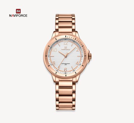 Naviforce Women's Watch NF5021 Rose Gold Fashion Stainless Steel