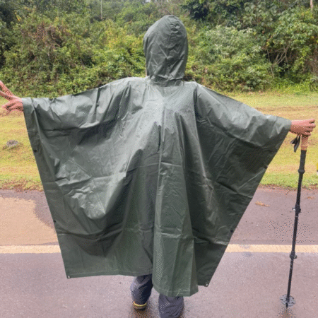 Outdoor Impermeable Raincoat Hooded Poncho