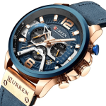 CURREN 8329 Luxury Quartz Fashion Waterproof Business Leather Watch