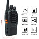 2 Pcs Baofeng BF888S Walkie Talkie Original 5W BF-888S 3 – 5KM UHF 400-470MHZ Transceiver Portable Two Way Radio