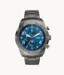 Fossil Bronson Stainless Steel Bracelet, Three-Hand Analog Display Watch