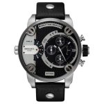 Diesel DZ7256 Men’s Little Daddy Quartz Stainless Steel and Leather Chronograph Watch