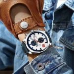 CURREN 8324 Quartz Waterproof Chronograph Leather Men’s Watch