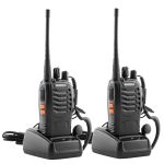 2 Pcs Baofeng BF888S Walkie Talkie Original 5W BF-888S 3 – 5KM UHF 400-470MHZ Transceiver Portable Two Way Radio