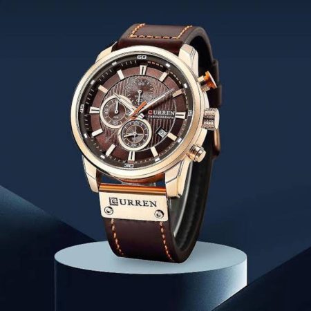 CURREN 8291 Top Luxury Leather Chronograph Wristwatch