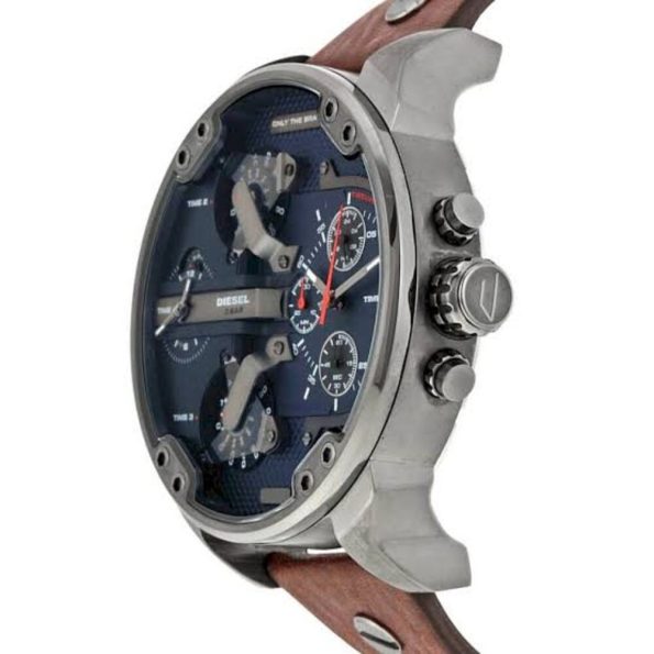 Diesel DZ7314 Men’s 57mm Mr. Daddy 2.0 Quartz Leather Chronograph Watch