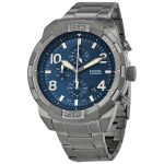 Fossil Bronson Stainless Steel Bracelet, Three-Hand Analog Display Watch