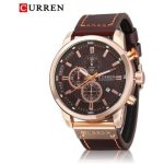 CURREN 8291 Top Luxury Leather Chronograph Wristwatch