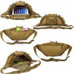 Outdoor Tactical Waist Bag Waterproof Pouch Brown