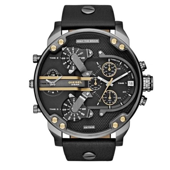 Diesel DZ7348 Mr. Daddy 2.0 Quartz Leather Chronograph Watch