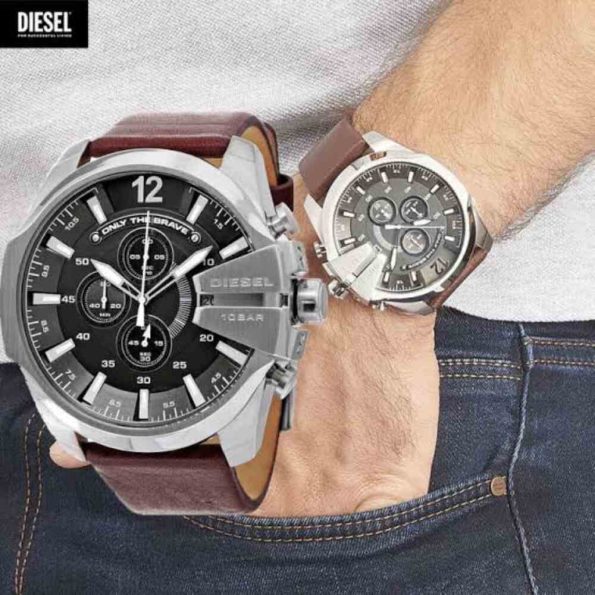 Diesel DZ4290 Mega Chief Chronograph Grey Dial Men’s Watch