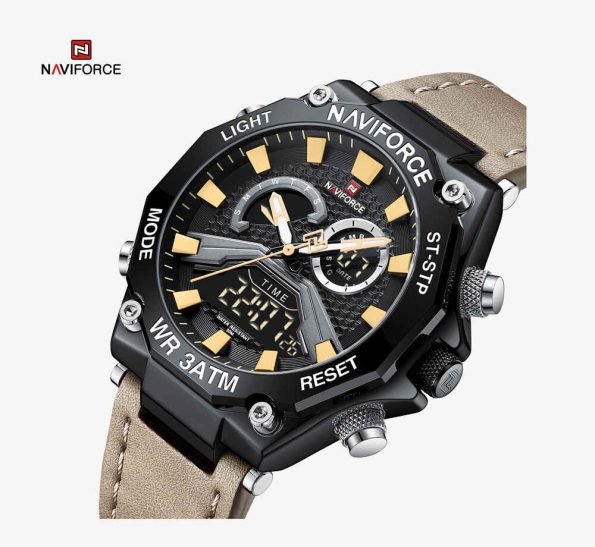 NAVIFORCE NF9220 Dual Display Digital Waterproof Quartz Men Watches