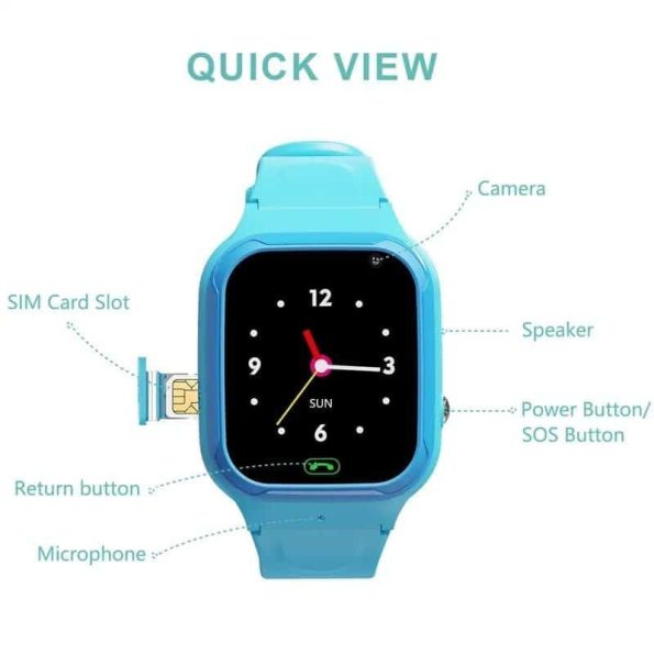 New 4G Kids Smart Watch Girl Boy Full Touch Video Smart Watch