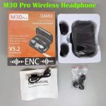 M30 Pro TWS With 3500mAh Charging Box Wireless 9D Stereo Sports Earbuds