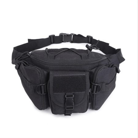 Outdoor Tactical Waist Bag Waterproof Pouch Black