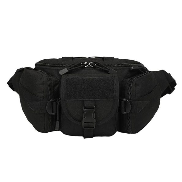 Outdoor Tactical Waist Bag Waterproof Pouch Black