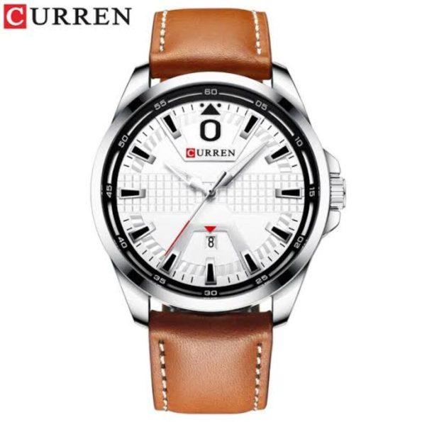 CURREN Male Genuine Leather Wristwatch 8379