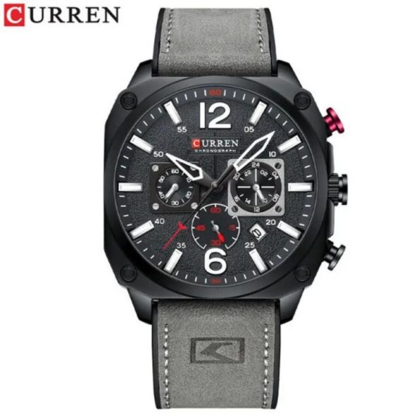 CURREN Top Luxury Brand Men's Fashion Leather Strap Quartz Wrist Watch 8398